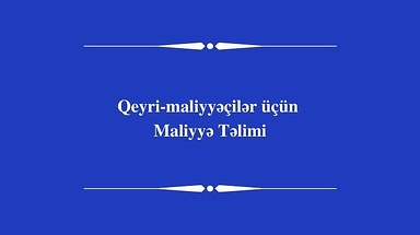 Qeyri-maliyyəçilər üçün Maliyyə təlimi
