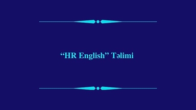 HR English Təlimi