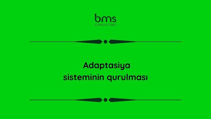 Adaptasiya sisteminin qurulması
